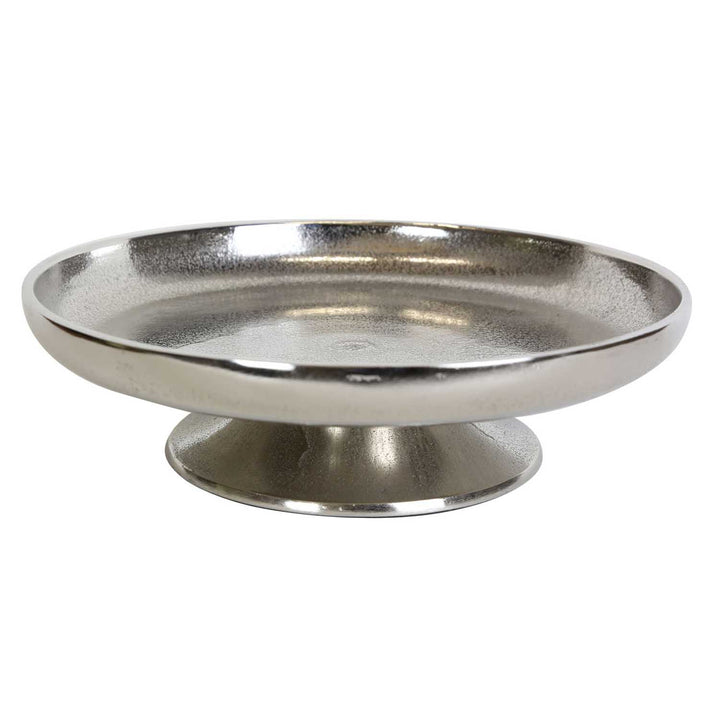 Cake plate Livorno M silver with foot