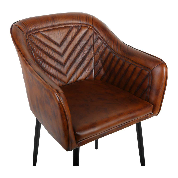 Capri leather armchair