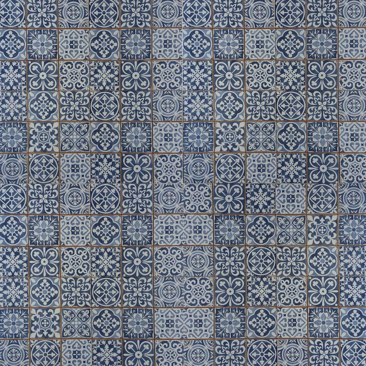 Moroccan Tiles Rahel Blue Patchwork