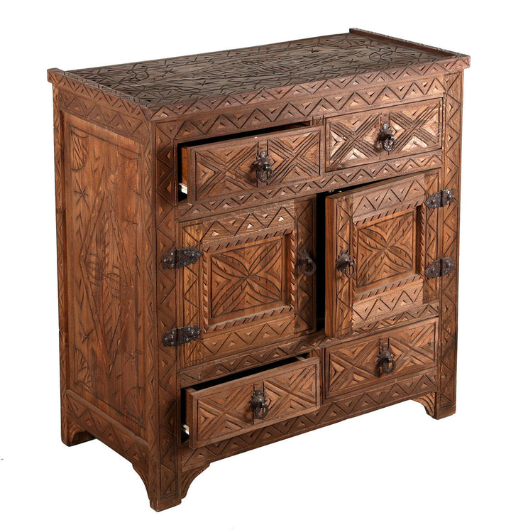 Moroccan wooden chest of drawers "Safi"