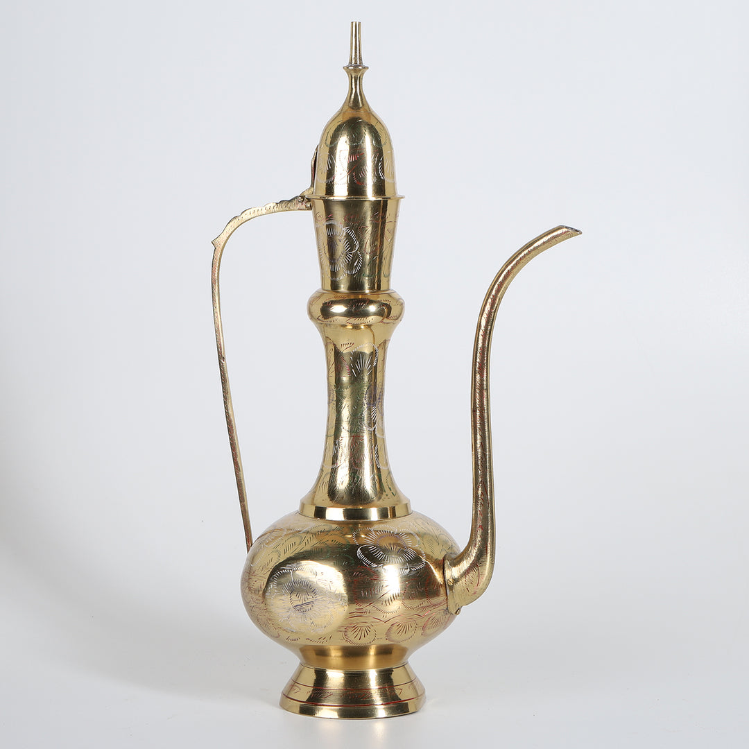 Moroccan brass jug Ramadan L Black
