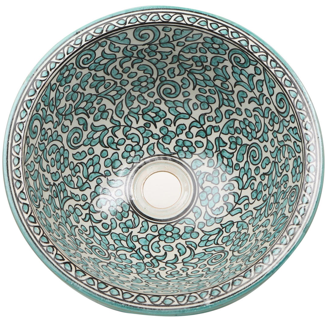 Moroccan ceramic sink Fes123