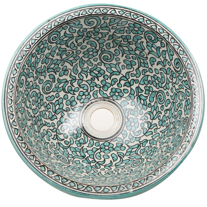 Marokkaanse keramische spoelbak Fes123