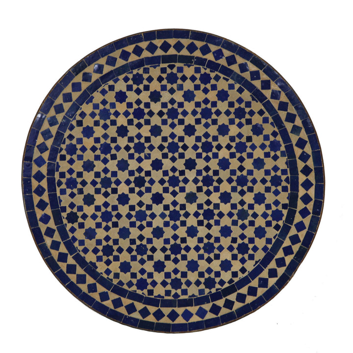 Mosaic table from Morocco - Round -M60-9 
