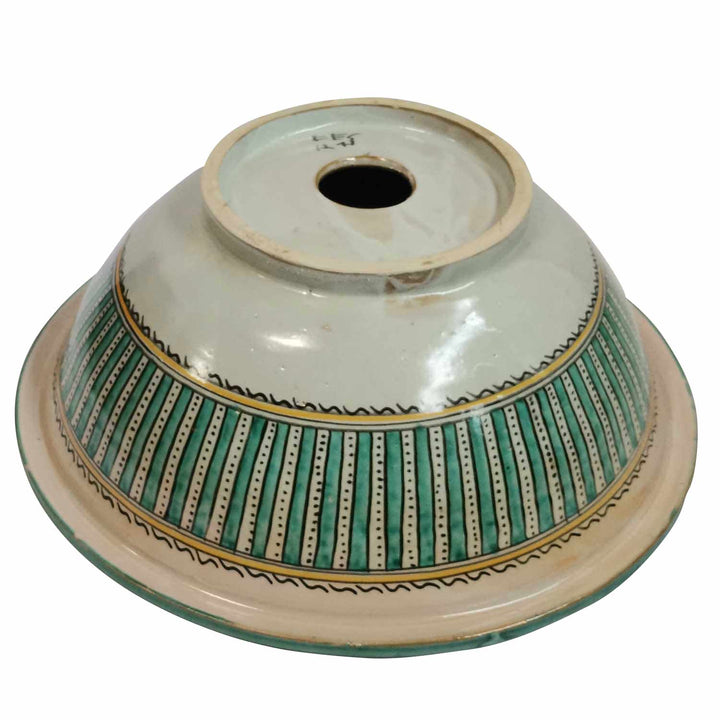 Oriental hand-painted ceramic sink Fes111