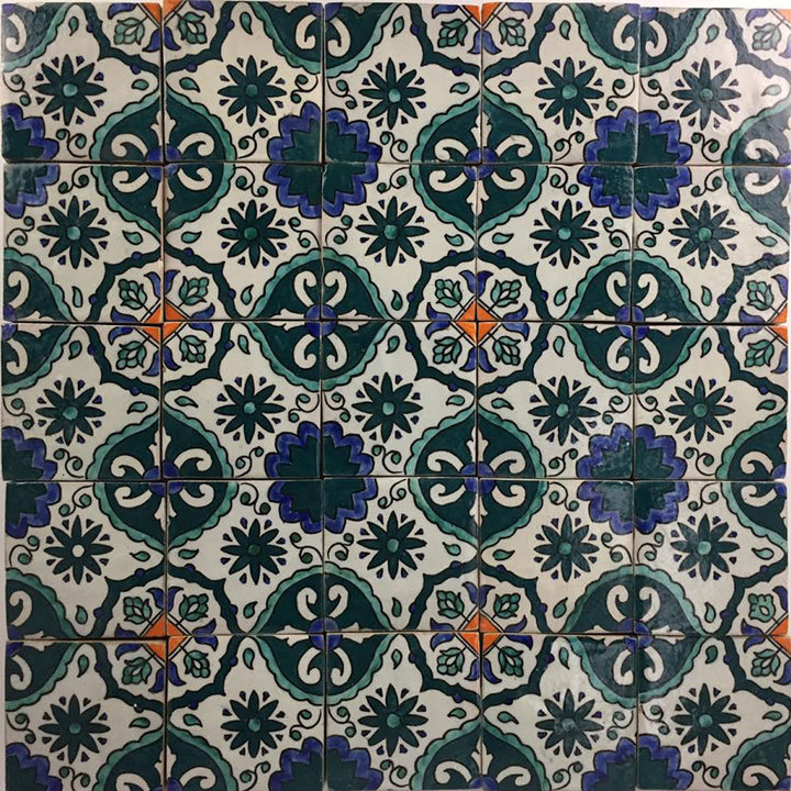 Hand painted tile Hasina