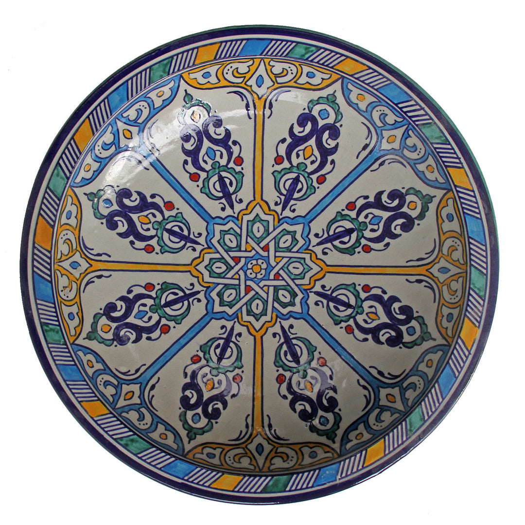 hand-painted ceramic bowl from Morocco F025
