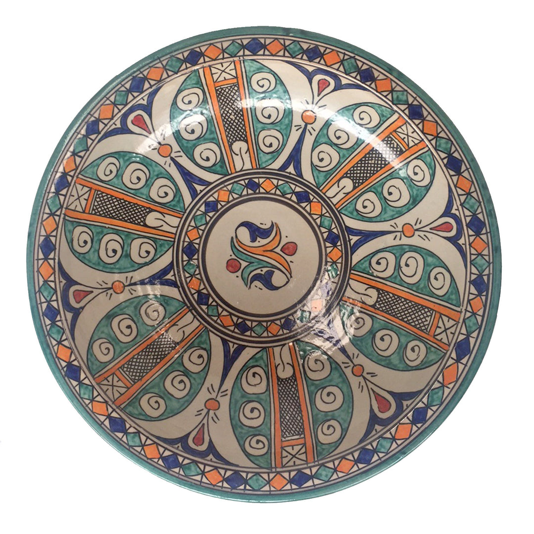 hand-painted ceramic bowl from Morocco F032
