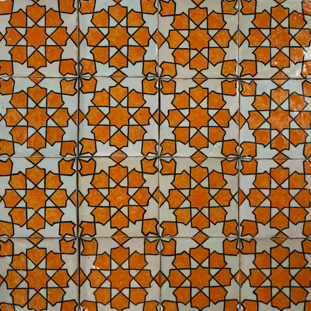 Hand painted tile Elenora 