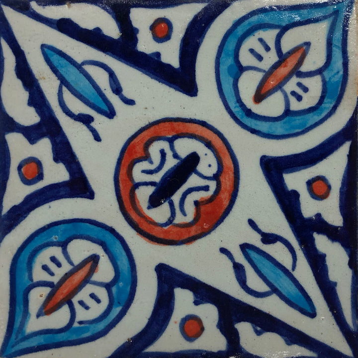 Hand painted tile Elyes