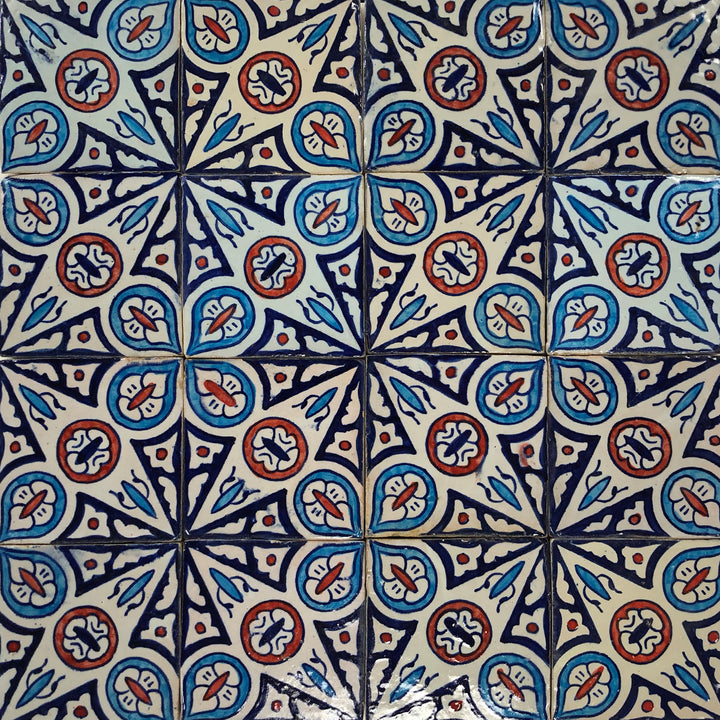 Hand painted tile Elyes