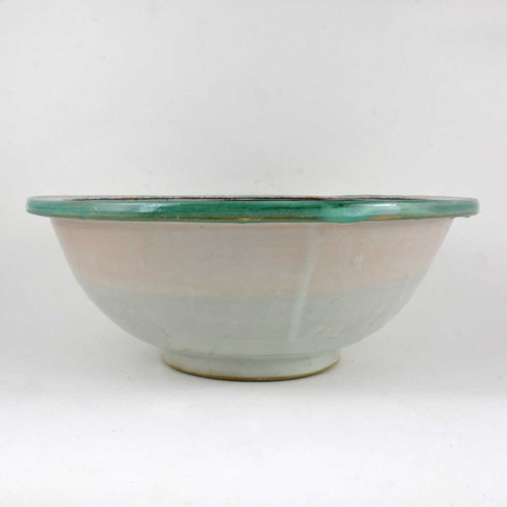 Oriental hand-painted ceramic washbasin Fes30