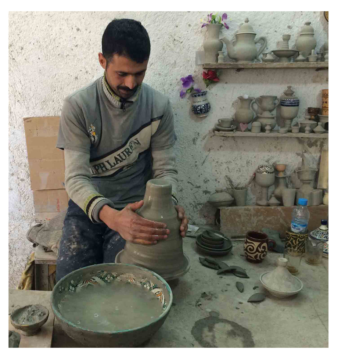 Moroccan ceramic sink Fes141