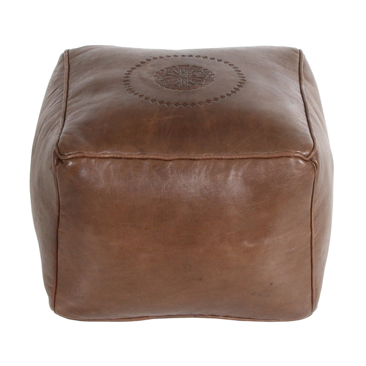 Moroccan leather seat cushion Gibril
