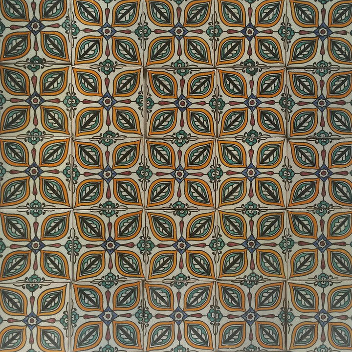 Hand painted tile Rabia