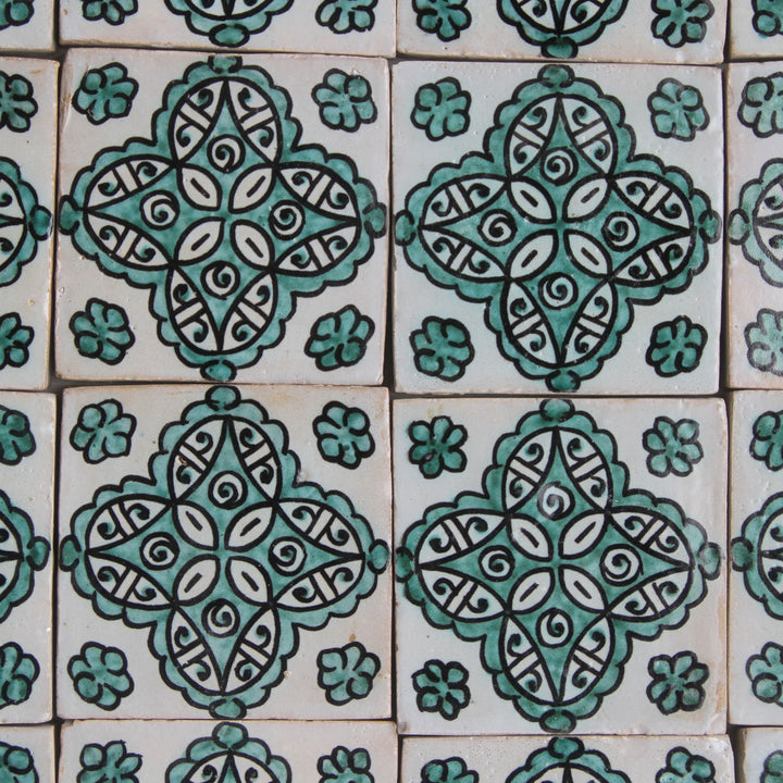 Hand painted tile Nehir