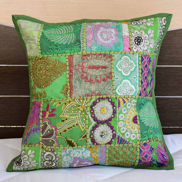 Indian patchwork cushion Mar