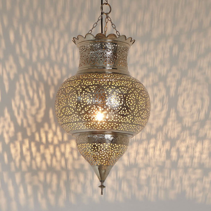Habiba silver lamp