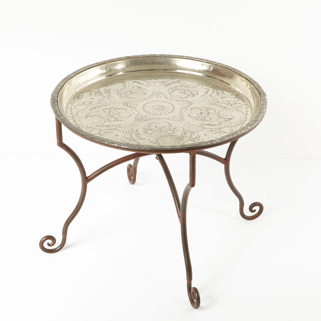 Marrakech tea table with iron frame